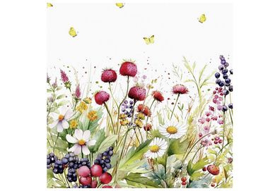 TI-FLAIR Lunch-Serviette "Blumenweise" 20er Pack 411473