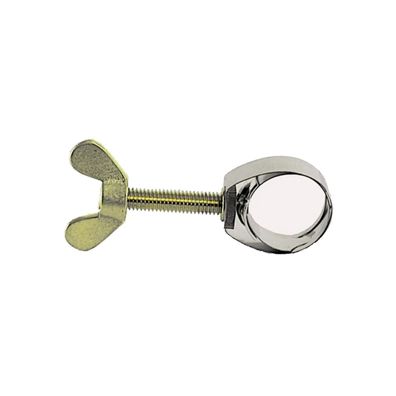 UNEX Schlauchklemme bis 21mm CNS mit Messing Flügelschraube