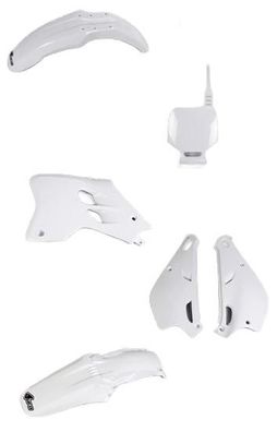 Verkleidungssatz Plastiksatz plastic kit passt an Yamaha Yz 80 93-01 weiß