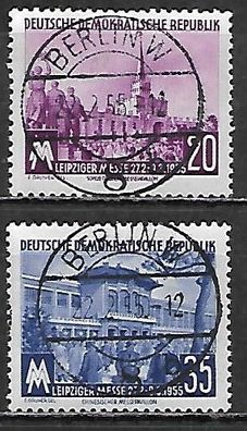 DDR gestempelt Michel-Nummer 447-448