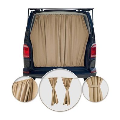 Maß Gardinen Sonnenschutz für Nissan Primastar Heckklappe Vorhänge Beige