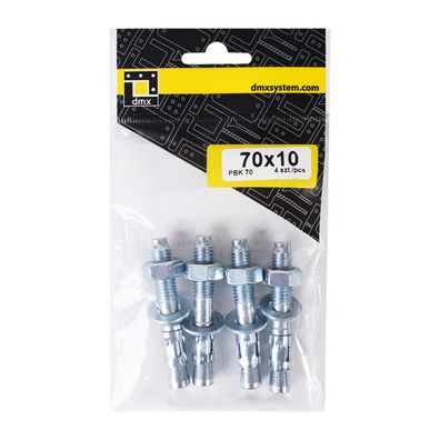 4x Schwerlast-Anker Bolzen M10 in versch. Größen