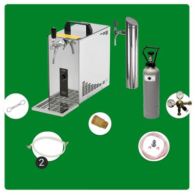 Lindr PYGMY 25 Untertheken Zapfanlage Komplettset 35 l/h Green Line