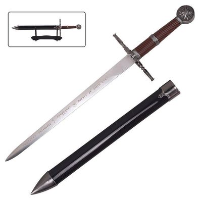 The Witcher Mini Stahlschwert mit Ständer