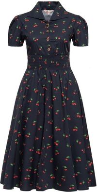 Queen Kerosin Damen Aop Vintage Retro Swing Kleid "Cherry" QKU46013