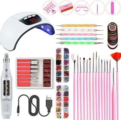 Hybrid-Set LED-UV-Lampe 54 W + Fräsmaschine