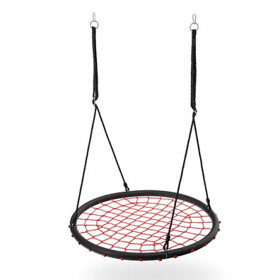 NILS CAMP NB5038 Netzschaukel Rot 100 cm für Terrasse Freizeit Spielbereich