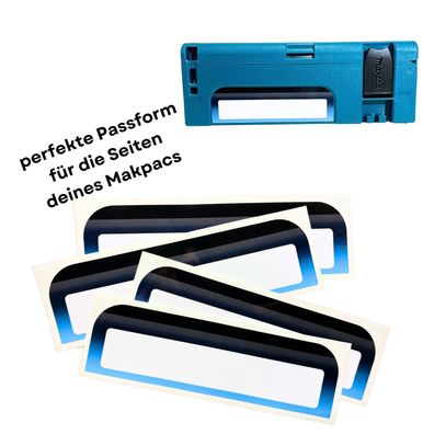 Makpac 1 Aufkleber passend für Seiten Makita Koffer 1-4 laminiert beschriftbar
