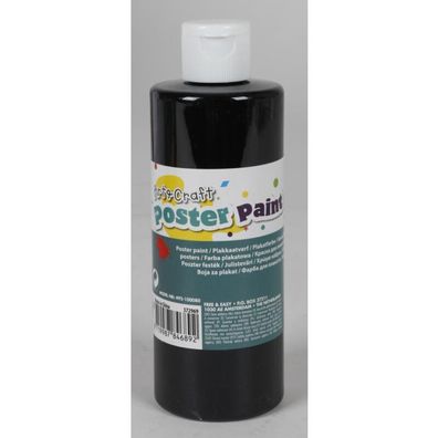 24x Plakatfarbe 0,25L Finger Malerei Kinder Basteln Flaschen Künstler Leinwand