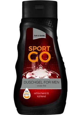 6x Soft&Gentle Sport Duschgel 300ml Cross Fire Körperpflege Herren Shampoo Mann