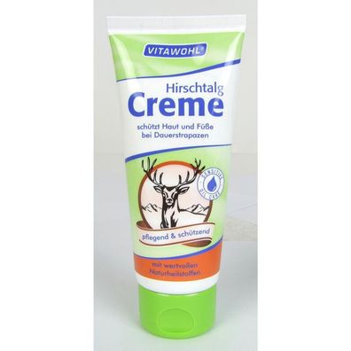 12x Vitawohl Hirschtalg Fußcreme 100ml Pflegebalsam Lotion Schutz Trockene Füße