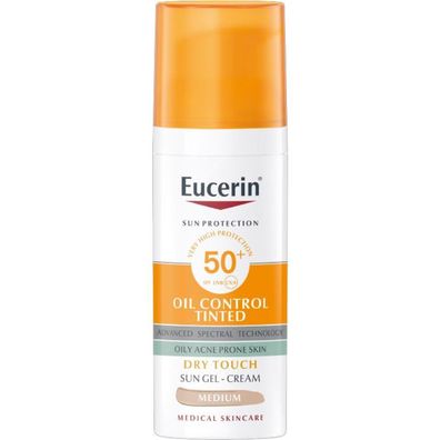 Sun Oil Control Tinted SPF 50+ (Sun Gel-Cream) 50ml - Shade: Medium