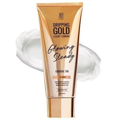Self-tanning cream Light / Medium Dripping Gold Glowing Steady (Gradual Tan) 200ml