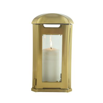 Grablampe Venezia aus Edelstahl, gold/bronze, 13x13x24cm