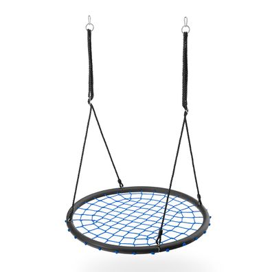 NILS CAMP NB5038 Netzschaukel Blau 100 cm für Terrasse Freizeit Spielbereich