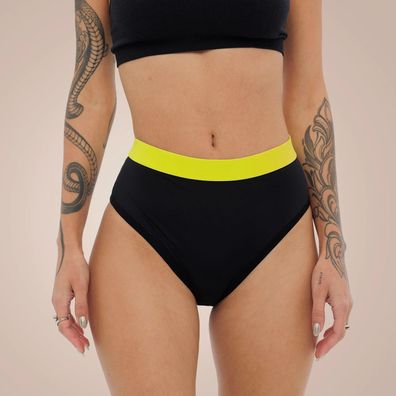Weekiss Periodenunterwäsche XXL Schwarz High Waist