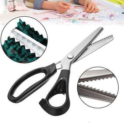 Profi Zickzackschere Zackenschere 9"/ 23cm Schneiderschere Stoffschere