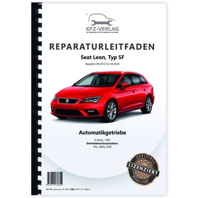 Seat Leon Typ 5F 2012-2020 6 Gang Automatikgetriebe 09G Reparaturanleitung