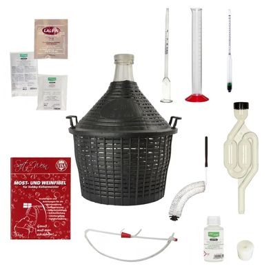 Starterset Wein selber machen 20L Glasballon Gärfass