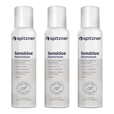 Duschschaum Sensitive 3 x 150 ml
