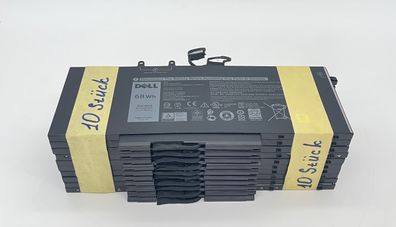 Dell Akku 4GVMP 7,6V 68Wh Set 10 Stück Lat 5400 5500 Prec 3540 3550