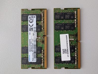 Samsung 32GB (2x16GB) DDR4 3200MHz SO-DIMM Laptop RAM Kit M471A2K43EB1-CWE 2Rx8