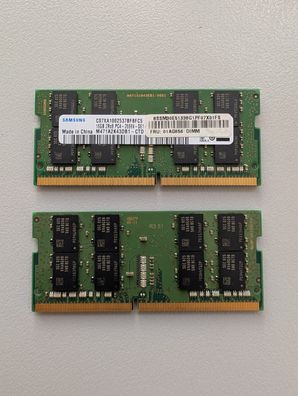 Samsung 32GB (2x16GB) DDR4 2666MHz SO-DIMM Laptop RAM / Kit M471A2K43DB1-CTD 2Rx8