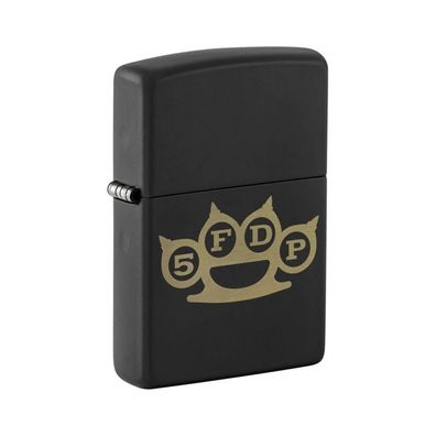 Zippo Benzin-Feuerzeug Ebony Five Finger Death Punch Logo 60007798, unbefüllt