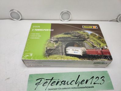 Faller N 272578 2 Tunnelportale / OVP Original verschweißt / OVP