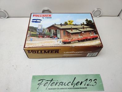 Vollmer N 7608 Lokschuppen 2-Ständig / Bausatz vollständig / OVP