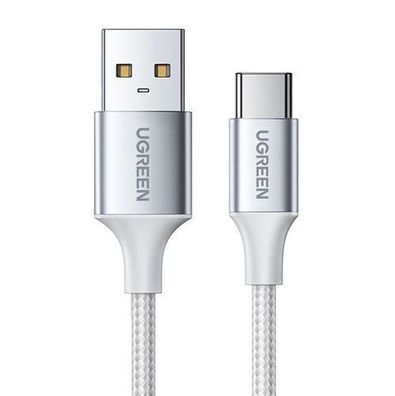 Ugreen USB-A auf USB-C Schnellladekabel 0,5m - QC 3.0 3A, Weiß, Modell US288 - H
