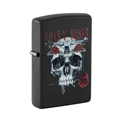 Zippo Benzin-Feuerzeug schwarz Guns N' Roses Skull 60007812, unbefüllt