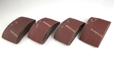 Schleifband-Set 20-teilig 75x457 mm Körnungen 80,100,150,240