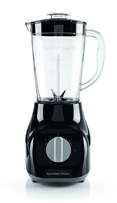 Standmixer 350W 1L schwarz für Smoothies und Milchshakes