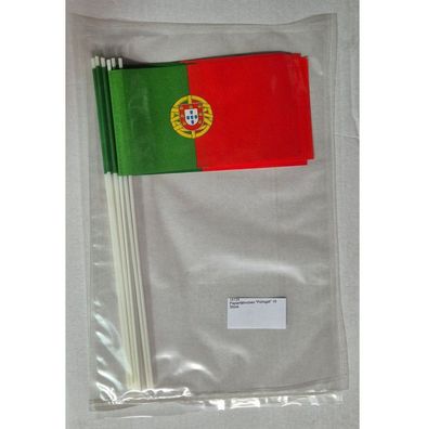 Papierfähnchen "Portugal" 10 Stück