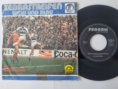 Die Melodicons - Zebrasstreifen Weiß Und Blau 7'' Vinyl/ MSV Duisburg