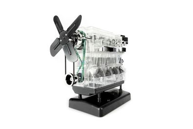 Transparenter funktionsfähiger 4-Zylinder-Motor Bausatz Erwachsene