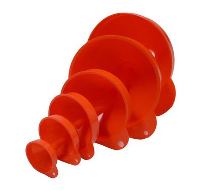 6-teiliges Trichter-Set Kunststoff mit Entlüftung Ø 50-160 mm