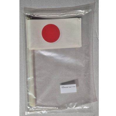Papierfähnchen "Japan" 10 Stück