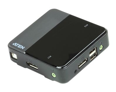ATEN CS782DP KVM Switch 2-Port USB DisplayPort 4K UHD schwarz
