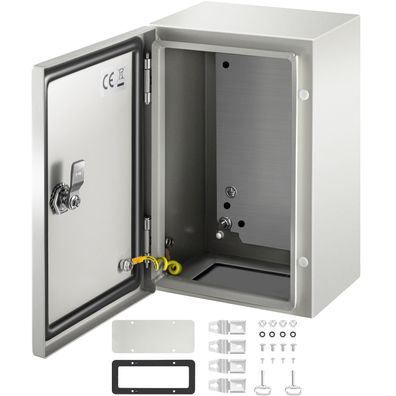 VEVOR Schaltschrank 30x20x15 cm IP66 NEMA 4X Stahl mit Montageplatte