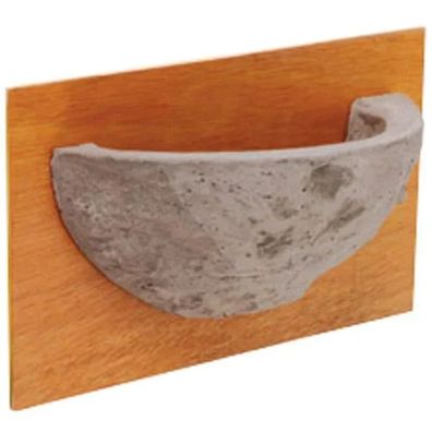 Mehlschwalbennest aus Ton mit Holzplatte 24x14,5cm Nisthilfe