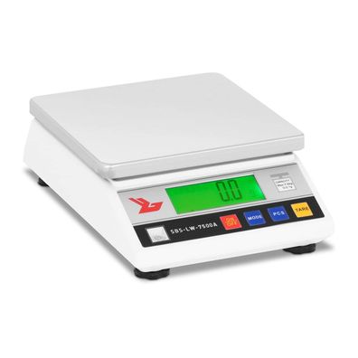 Steinberg Systems Feinwaage 7500 g 0,3 g LCD Edelstahl 18x18 cm Defekt