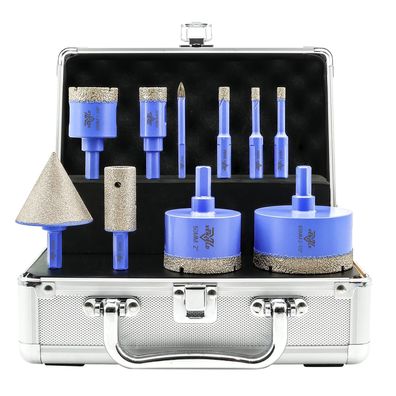 Venjeld Diamant Fliesenbohrer Set 10tlg. 6-65mm Dreikant