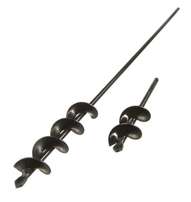 Stahl Pflanzbohrer-Set 2-teilig Ø 4 cm 75 cm + 22 cm Sechskant