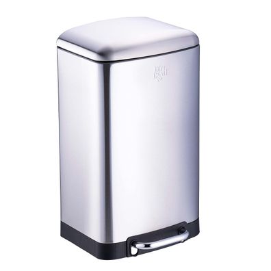 Dirt Devil Tretmélleimer 20L Edelstahl Soft Close Inneneimer Silber