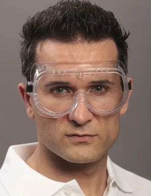 Vollsichtbrille EN 166 BASIC PVC Staubschutz UV 100