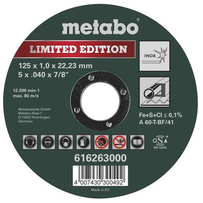 Trennscheiben Inox Special Edition II 125 mm, 25 Stück Set
