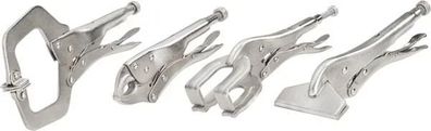 Gripzangen Set 4tlg Universal Spann Schweißer Breitmaul für Schweißen