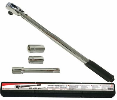 Drehmomentschlüssel mit 100mm Verlängerung und 17/19mm Nüssen für Auto KFZ